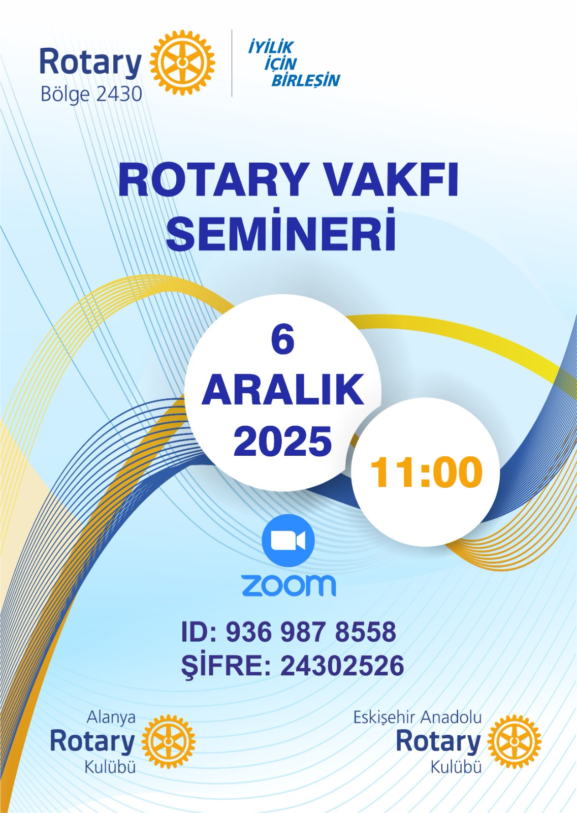 Rotary Vakfı Semineri (Çevrimiçi)