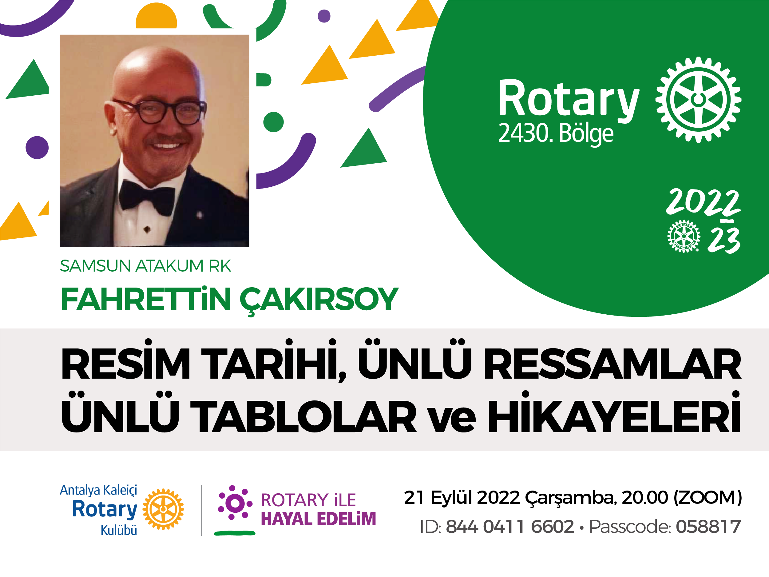 Fahrettin Çakırsoy Sunumu, Sanata Davet
