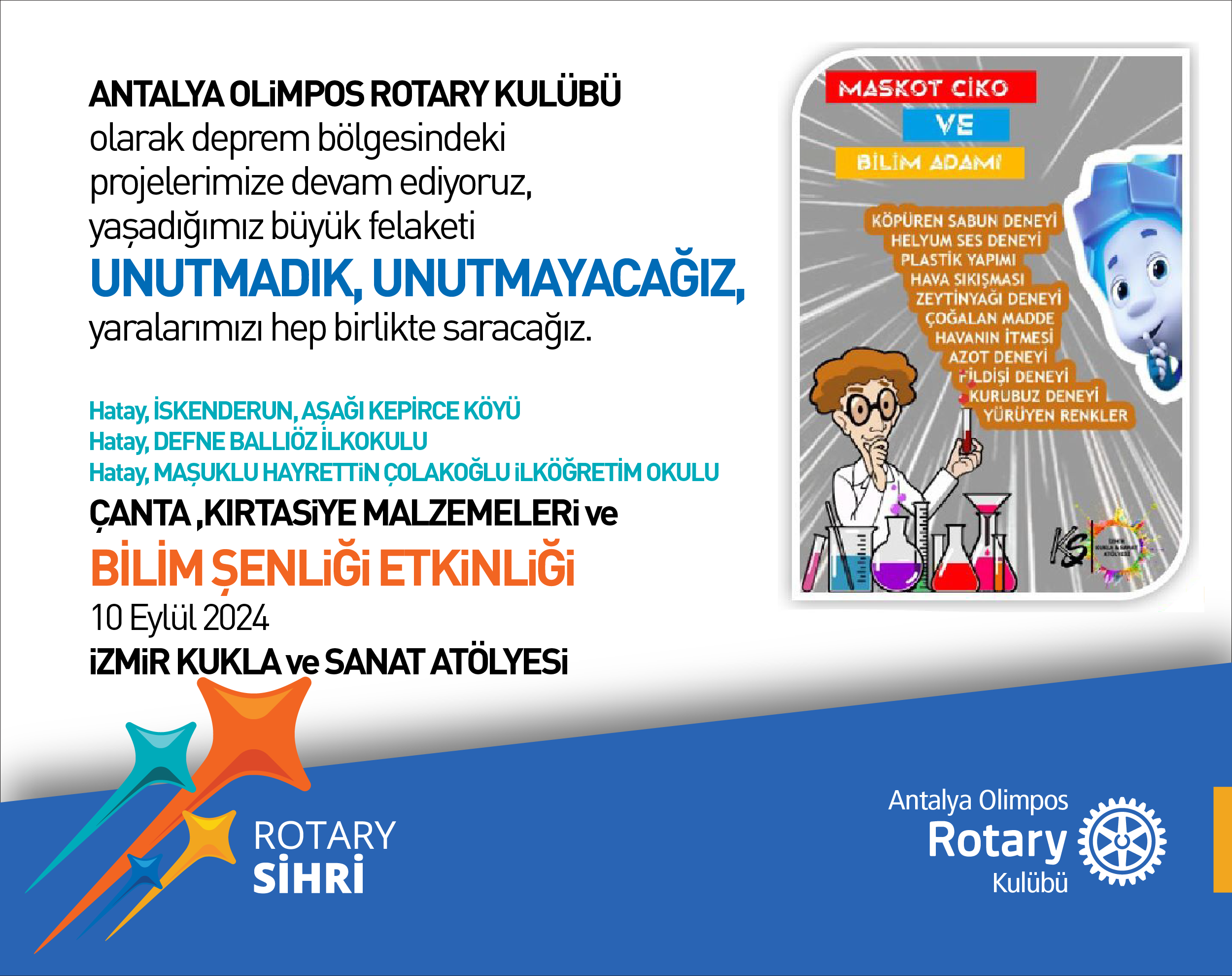 Hatay Köy Okulları Bilim Şenliği