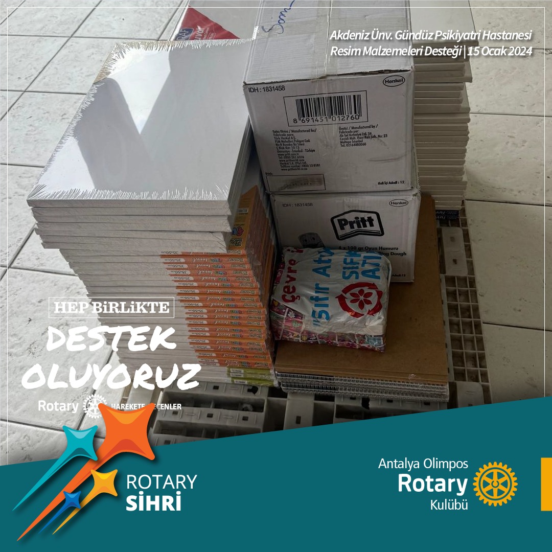 Resim Sergisi için Malzeme Desteği