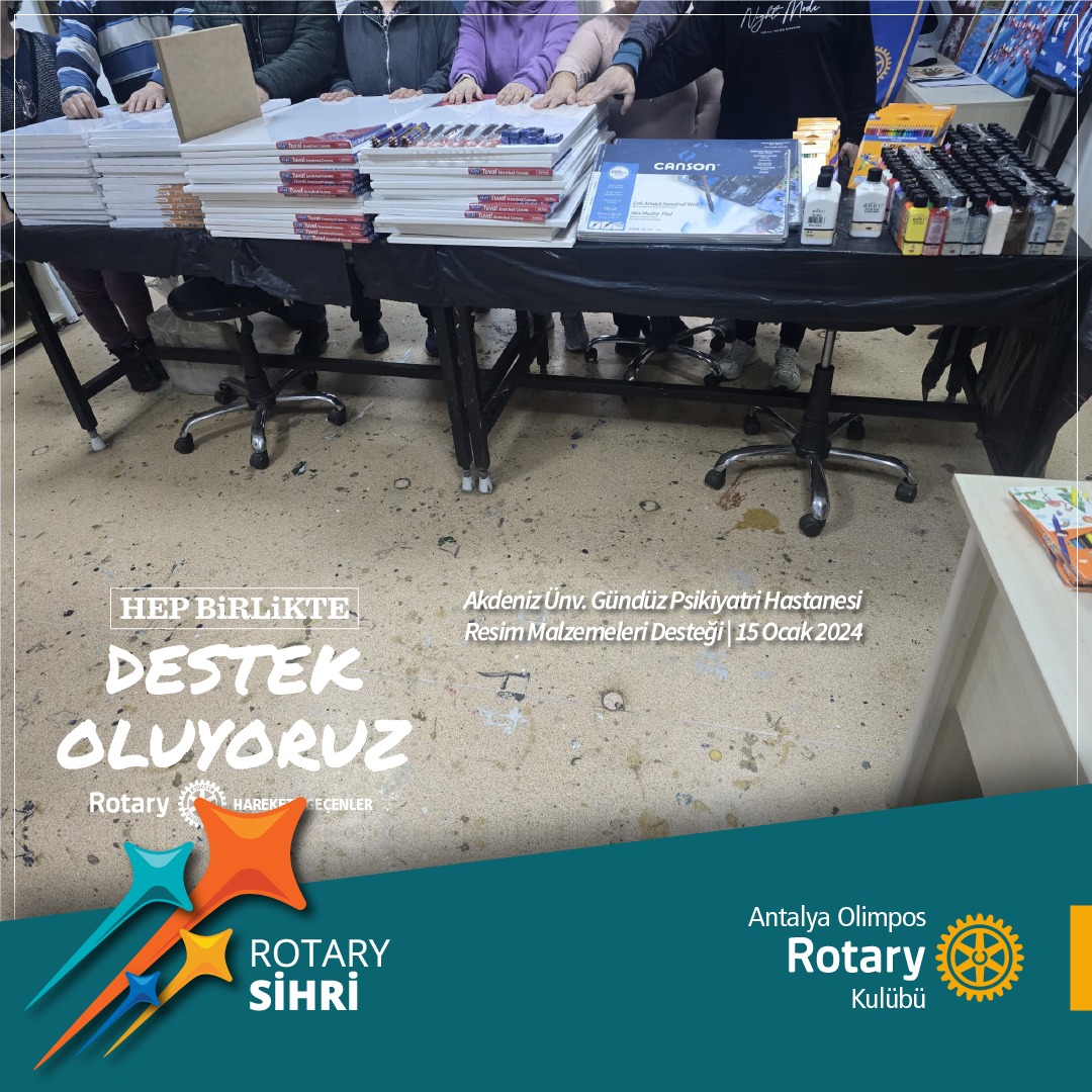 Resim Sergisi için Malzeme Desteği