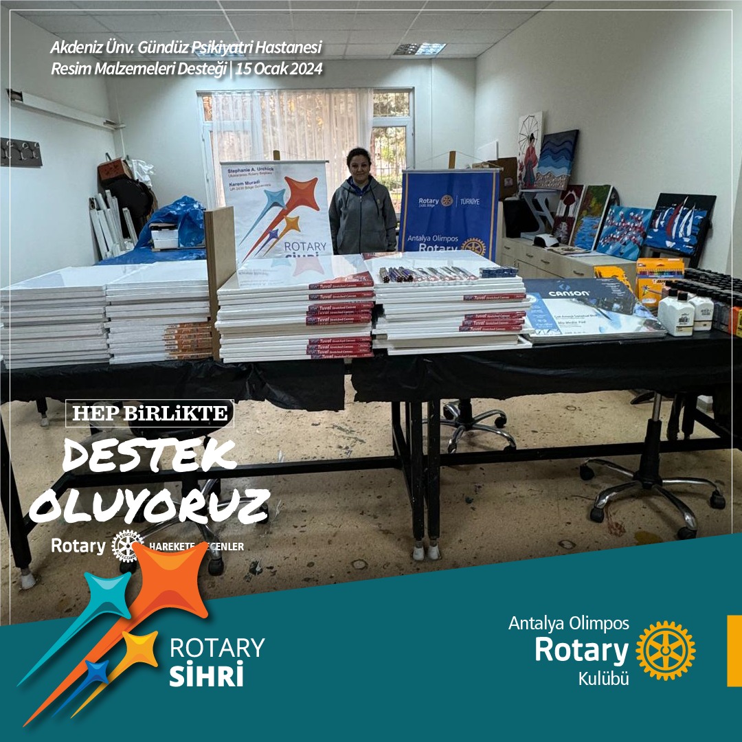 Resim Sergisi için Malzeme Desteği