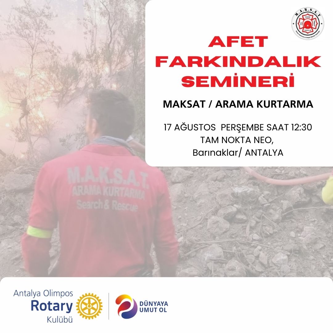 Afet Farkındalık Semineri