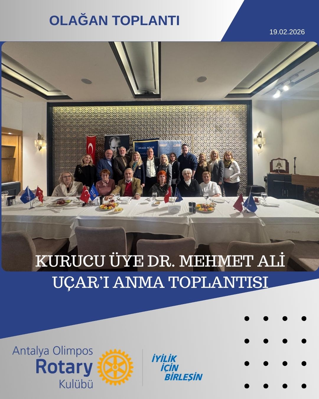 Dönem: 09 / Kulüp: 1178 Olağan Toplantı, 14.11.2024