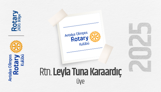 Leyla Tuna Karaardı&ccedil; Olimpos Rotary